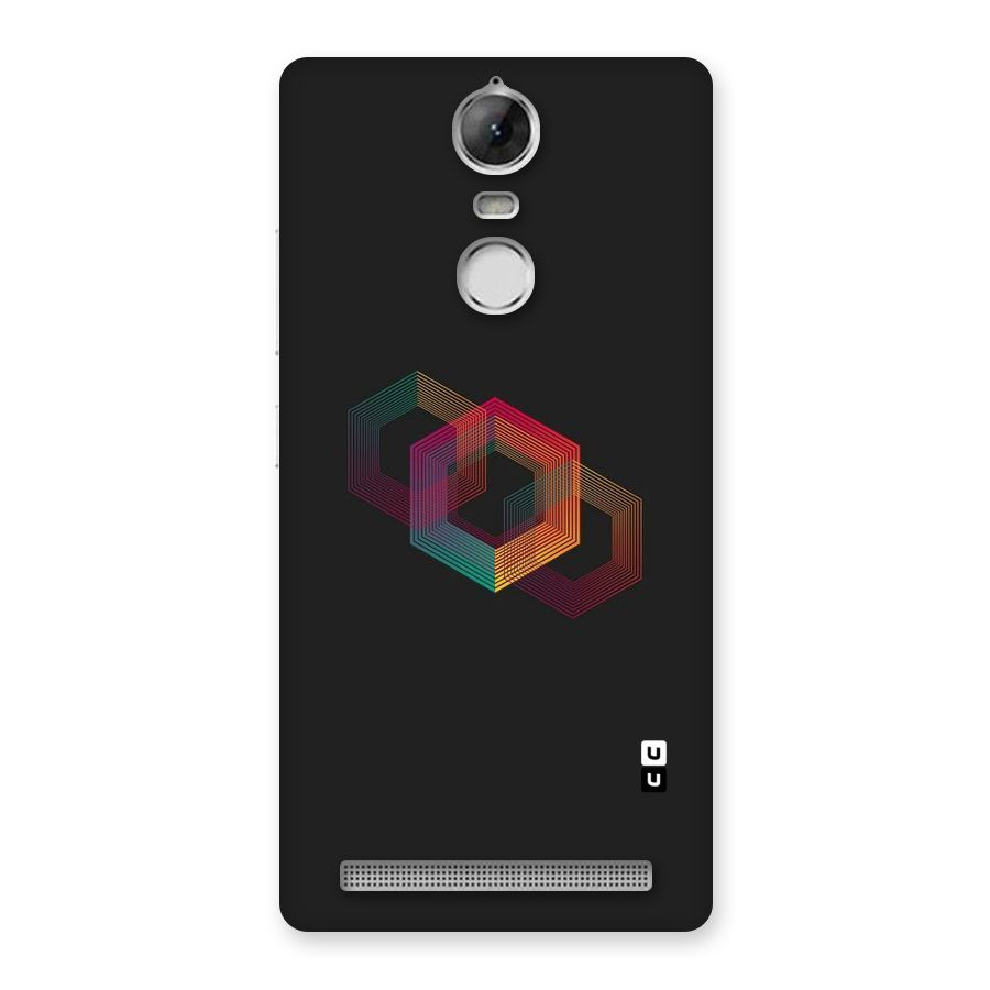 Tri-hexa Colours Back Case for Vibe K5 Note