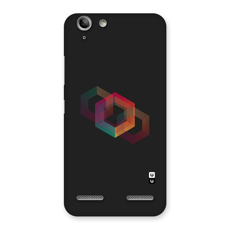 Tri-hexa Colours Back Case for Vibe K5 Plus