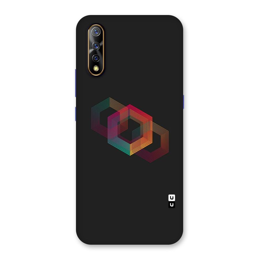 Tri-hexa Colours Back Case for Vivo S1
