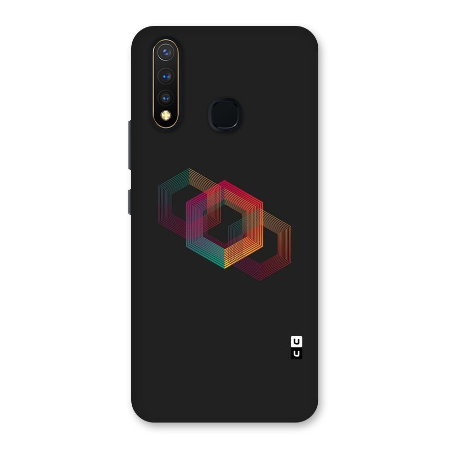 Tri-hexa Colours Back Case for Vivo U20