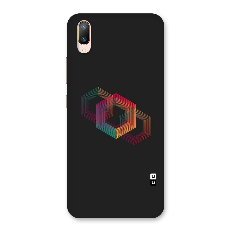Tri-hexa Colours Back Case for Vivo V11 Pro