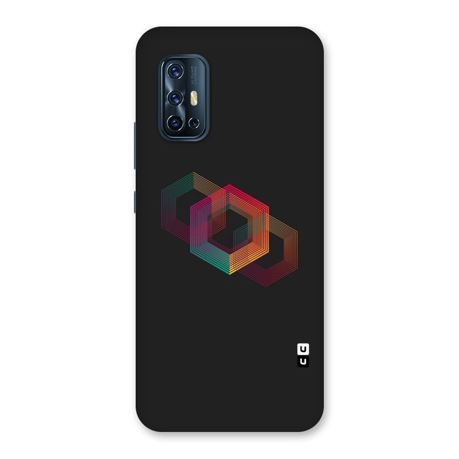 Tri-hexa Colours Back Case for Vivo V17