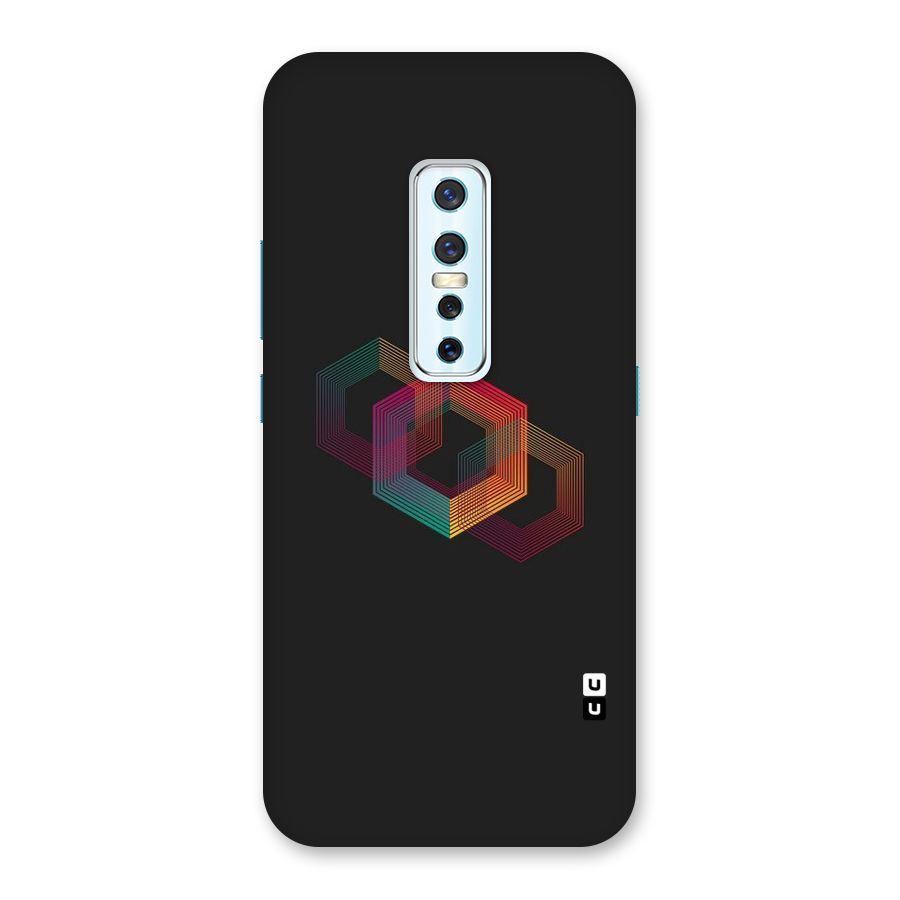 Tri-hexa Colours Back Case for Vivo V17 Pro
