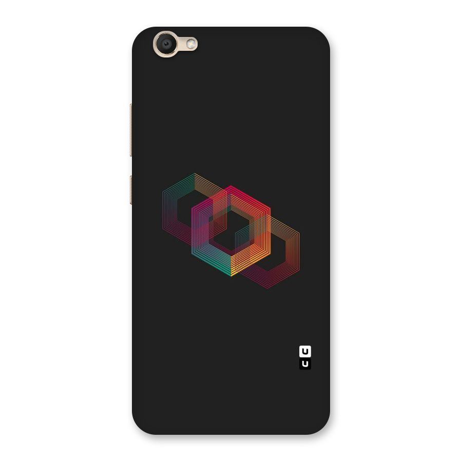 Tri-hexa Colours Back Case for Vivo V5