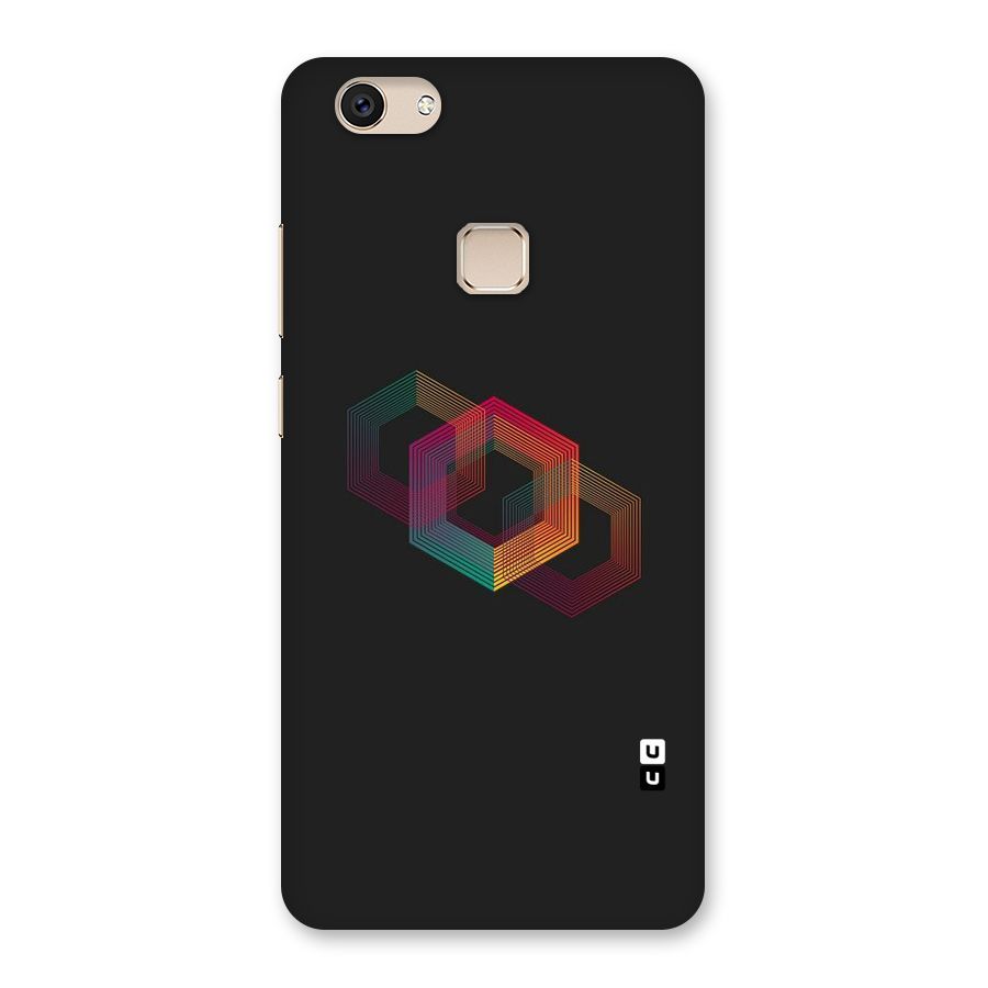 Tri-hexa Colours Back Case for Vivo V7