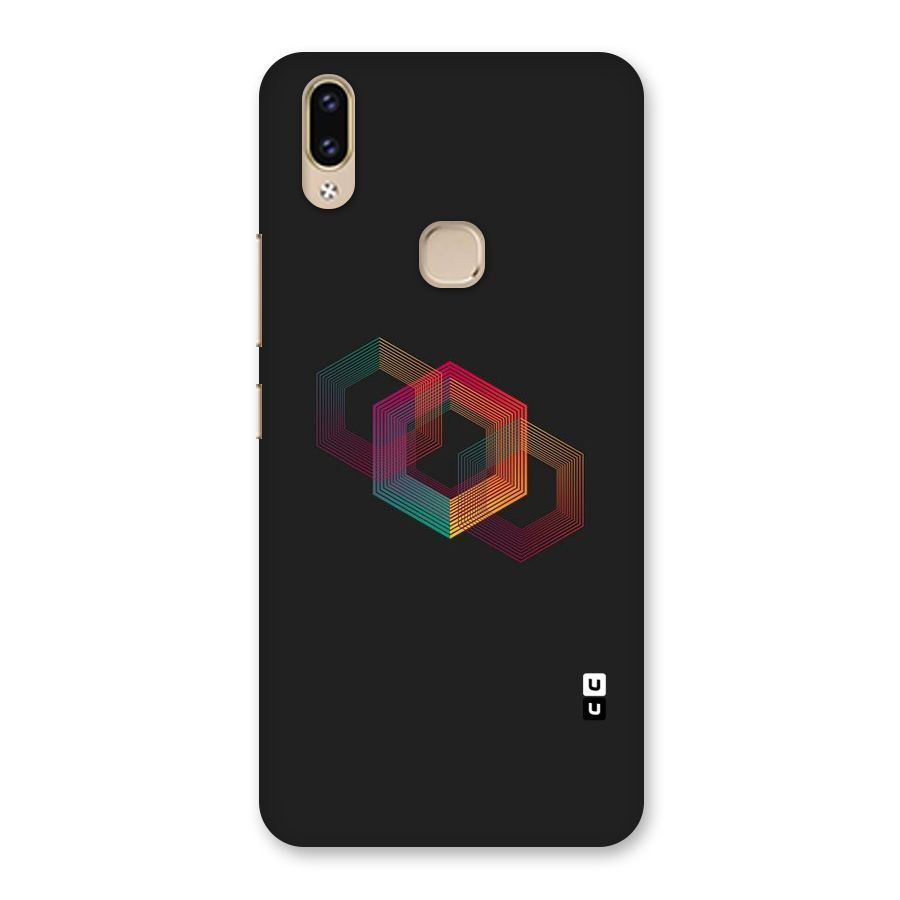 Tri-hexa Colours Back Case for Vivo V9 Youth