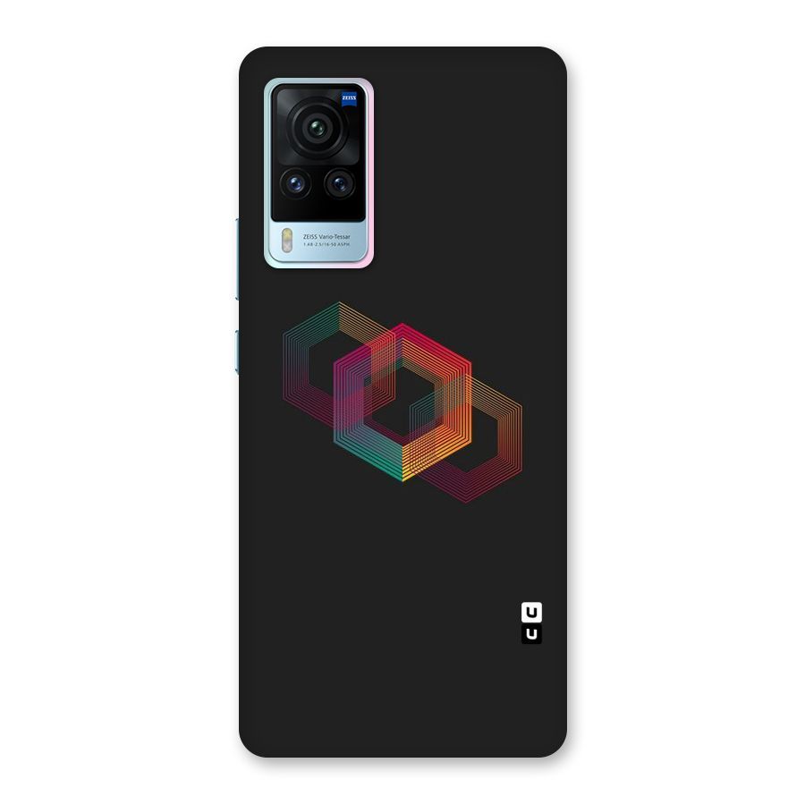 Tri-hexa Colours Back Case for Vivo X60 Pro