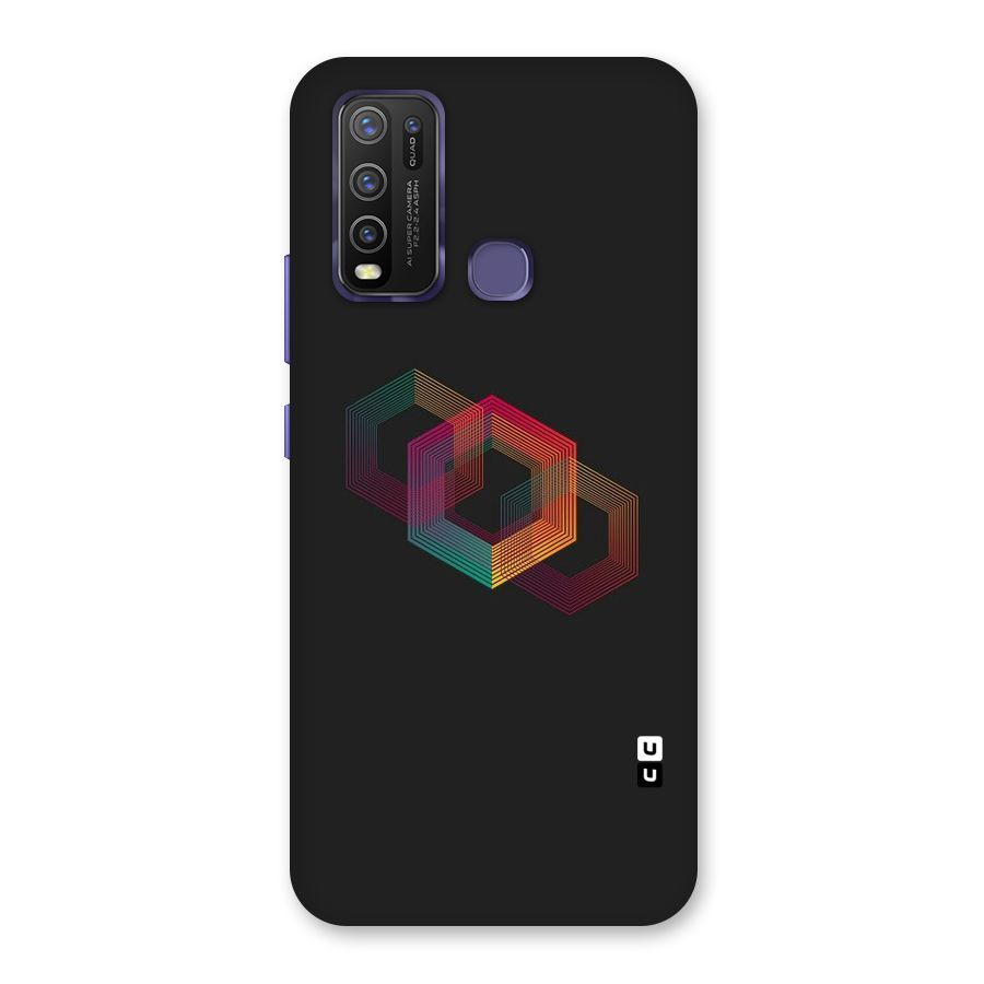 Tri-hexa Colours Back Case for Vivo Y50