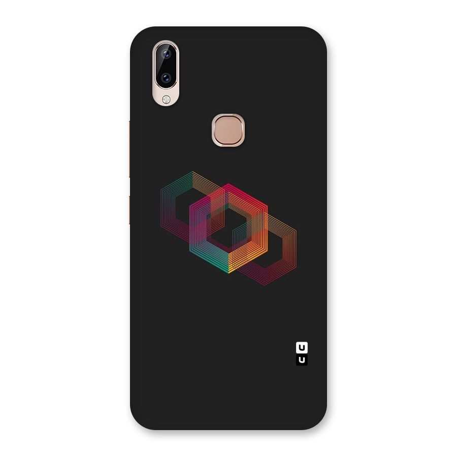 Tri-hexa Colours Back Case for Vivo Y83 Pro