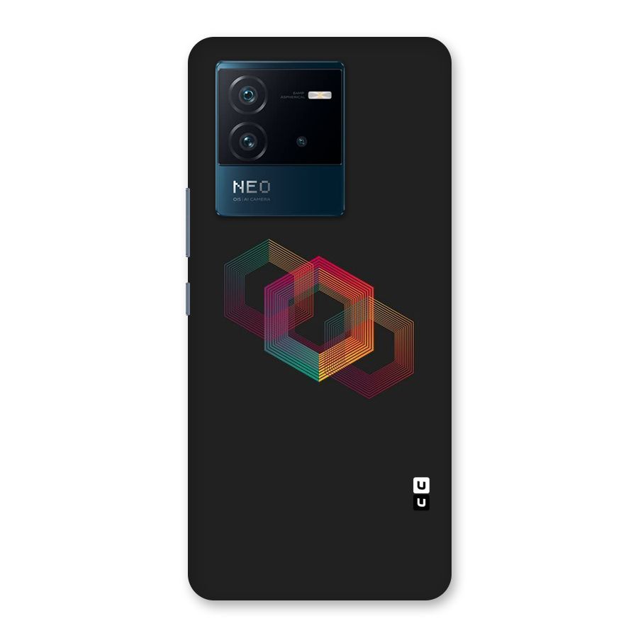 Tri-hexa Colours Back Case for Vivo iQOO Neo 6 5G