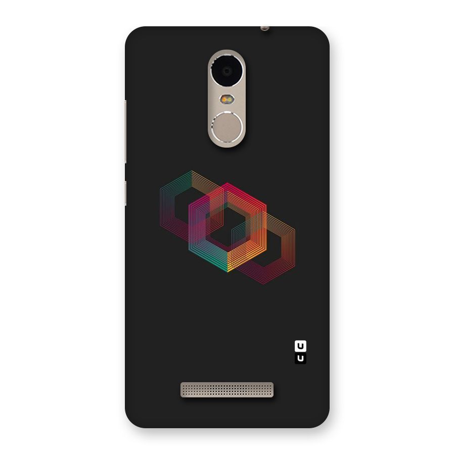 Tri-hexa Colours Back Case for Xiaomi Redmi Note 3