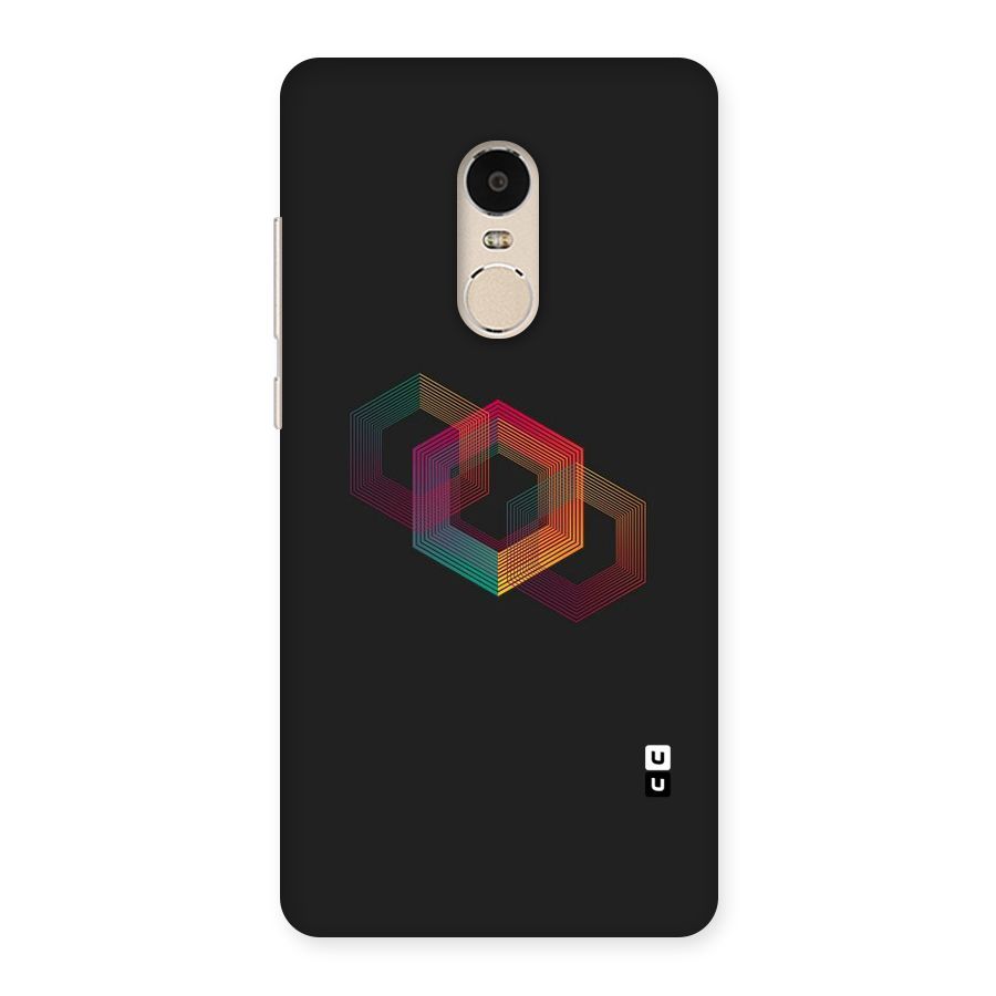 Tri-hexa Colours Back Case for Xiaomi Redmi Note 4
