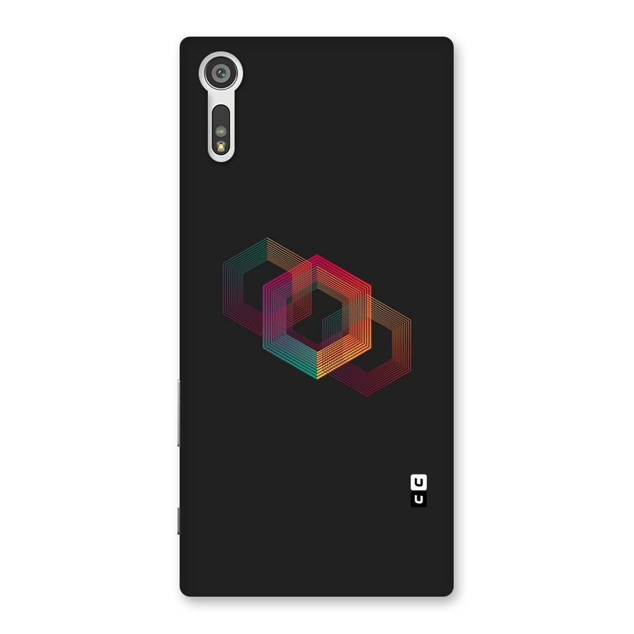 Tri-hexa Colours Back Case for Xperia XZ