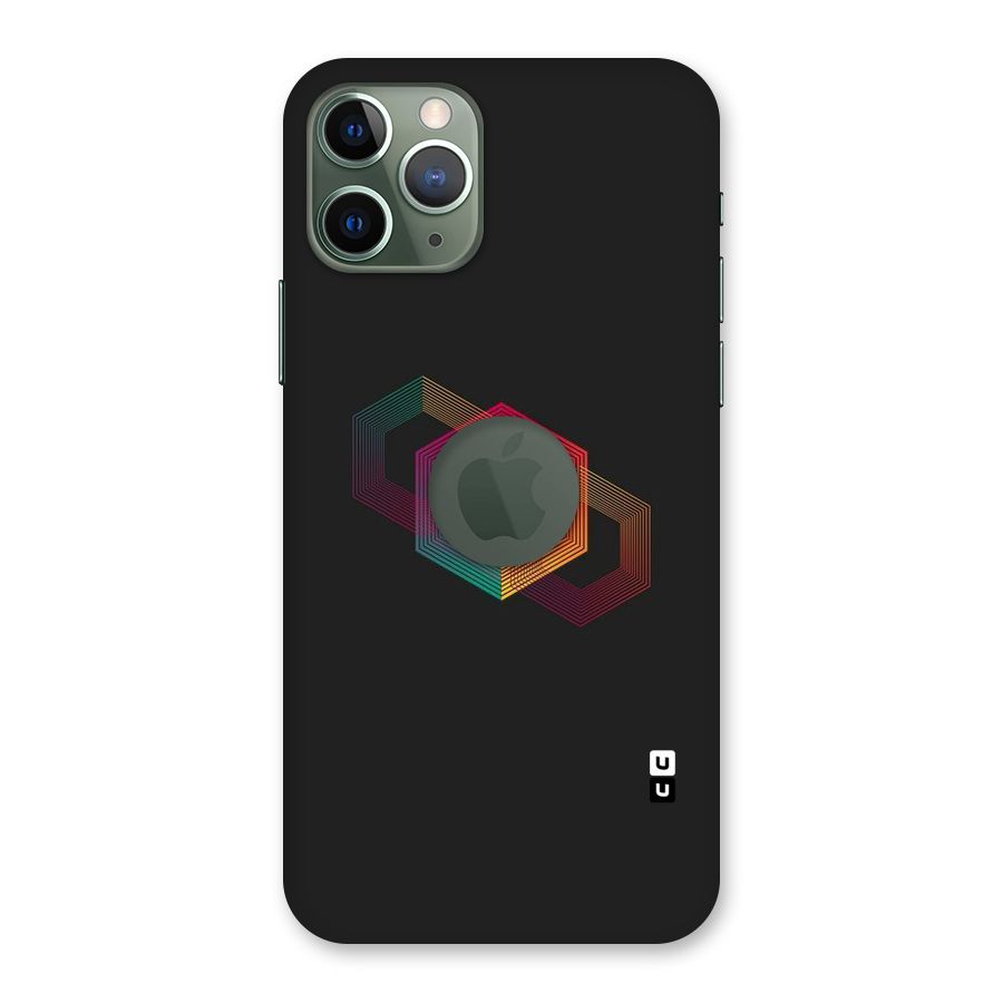 Tri-hexa Colours Back Case for iPhone 11 Pro Logo  Cut
