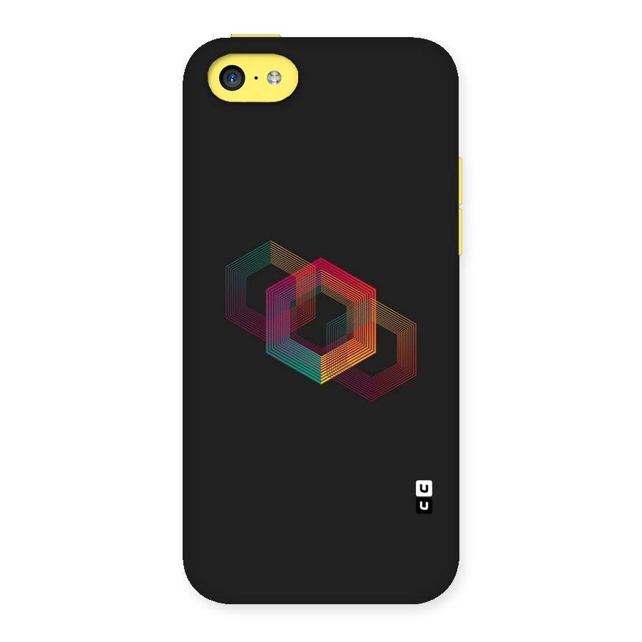 Tri-hexa Colours Back Case for iPhone 5C