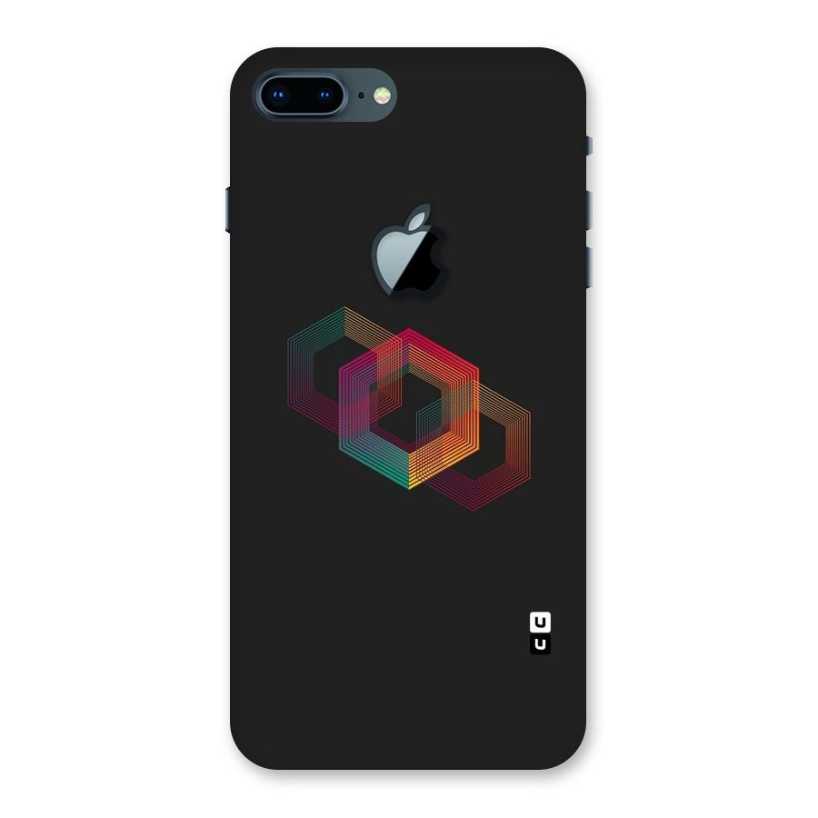 Tri-hexa Colours Back Case for iPhone 7 Plus Apple Cut