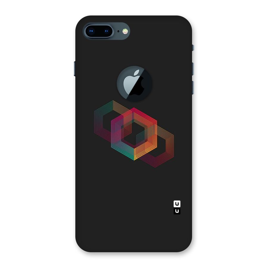 Tri-hexa Colours Back Case for iPhone 7 Plus Logo Cut