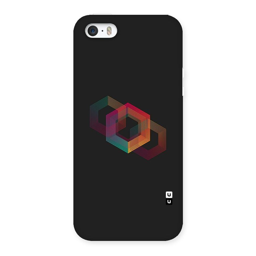 Tri-hexa Colours Back Case for iPhone SE