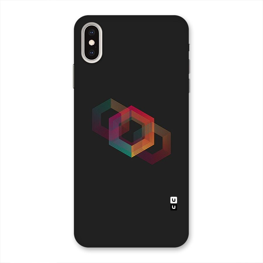 Tri-hexa Colours Back Case for iPhone XS Max