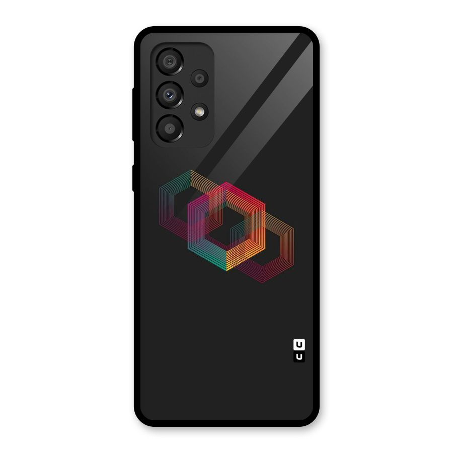 Tri-hexa Colours Glass Back Case for Galaxy A33 5G