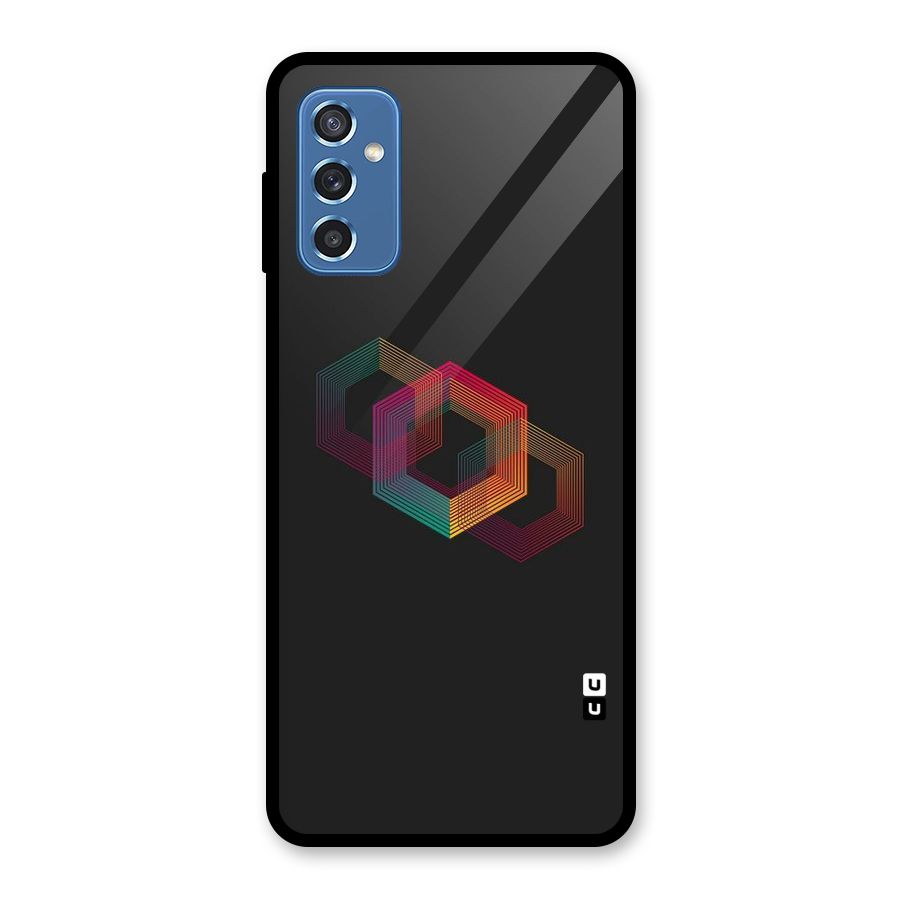 Tri-hexa Colours Glass Back Case for Galaxy M52 5G