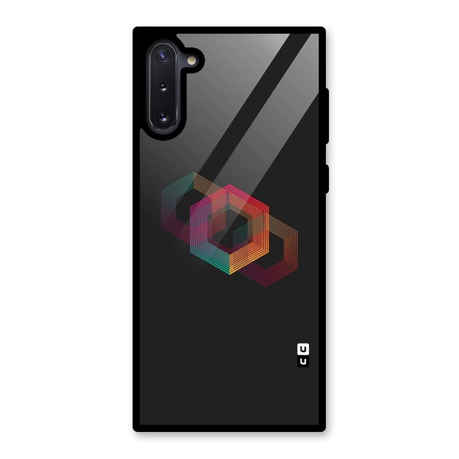 Tri-hexa Colours Glass Back Case for Galaxy Note 10