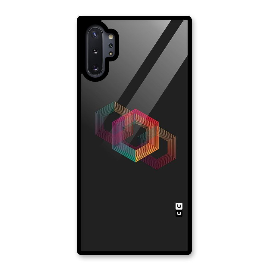Tri-hexa Colours Glass Back Case for Galaxy Note 10 Plus