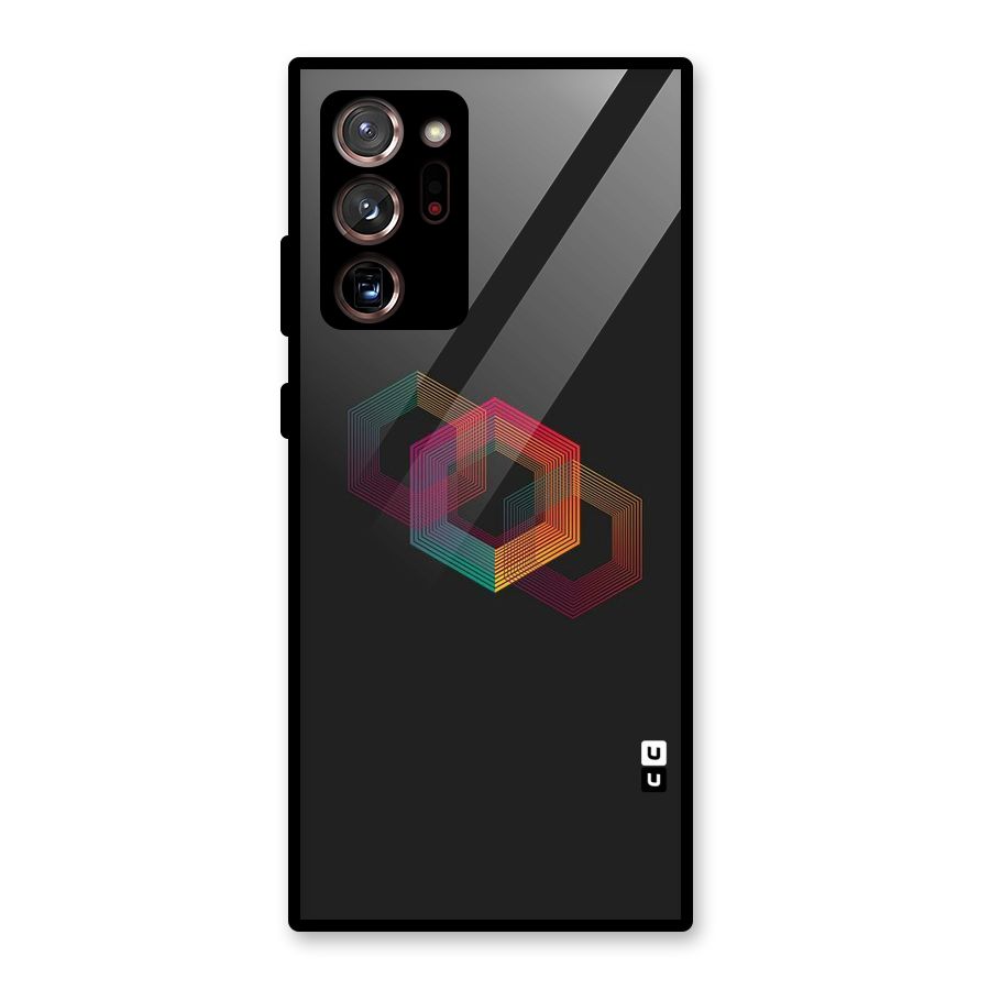 Tri-hexa Colours Glass Back Case for Galaxy Note 20 Ultra