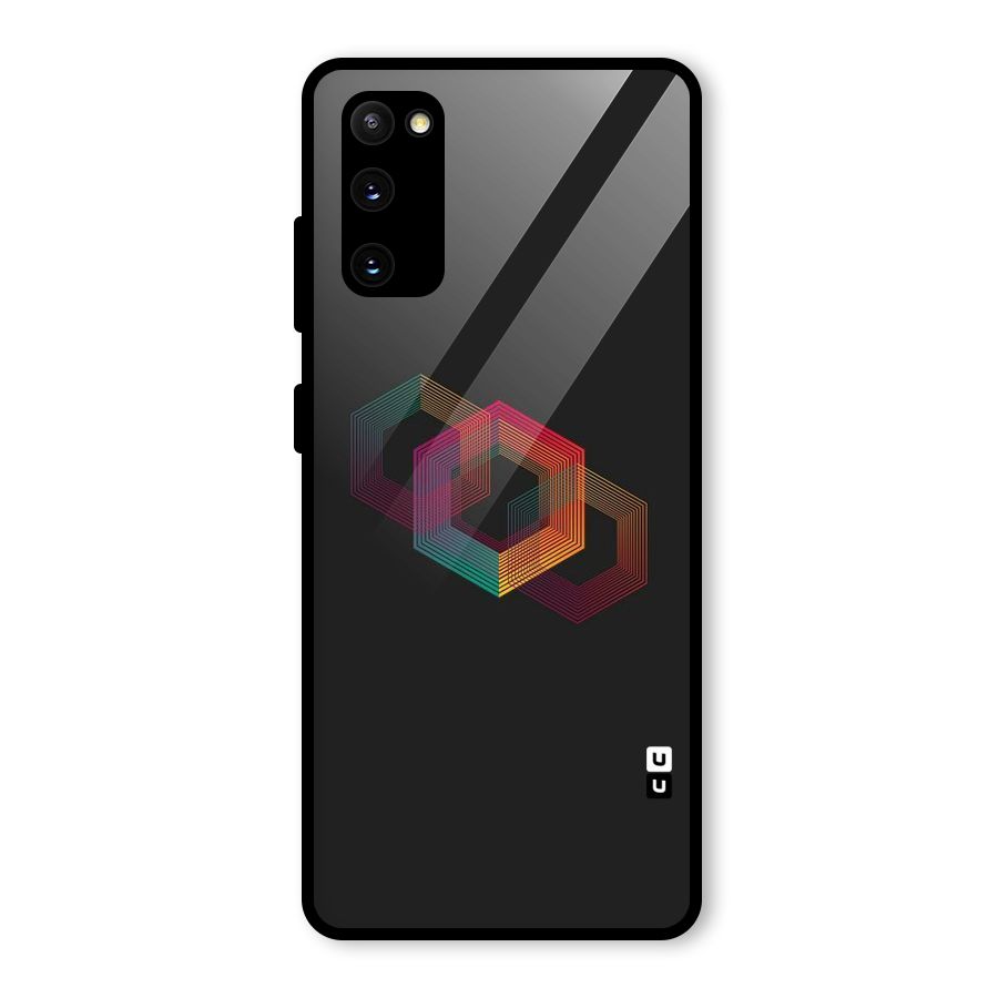 Tri-hexa Colours Glass Back Case for Galaxy S20 FE