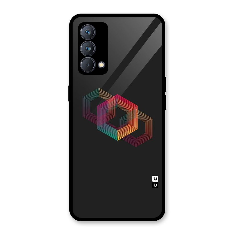 Tri-hexa Colours Glass Back Case for Realme GT Master Edition