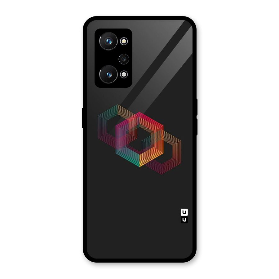 Tri-hexa Colours Glass Back Case for Realme GT Neo 3T