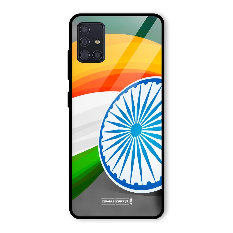 Tri Color Glass Back Case for Galaxy A51