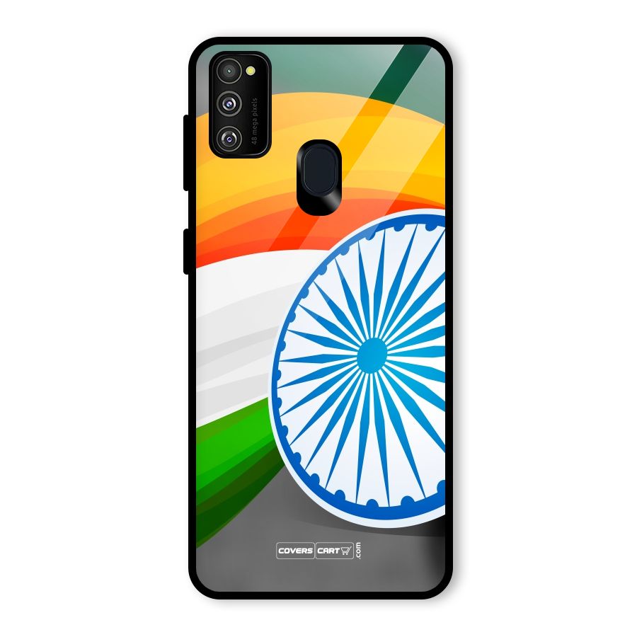 Tri Color Glass Back Case for Galaxy M30s