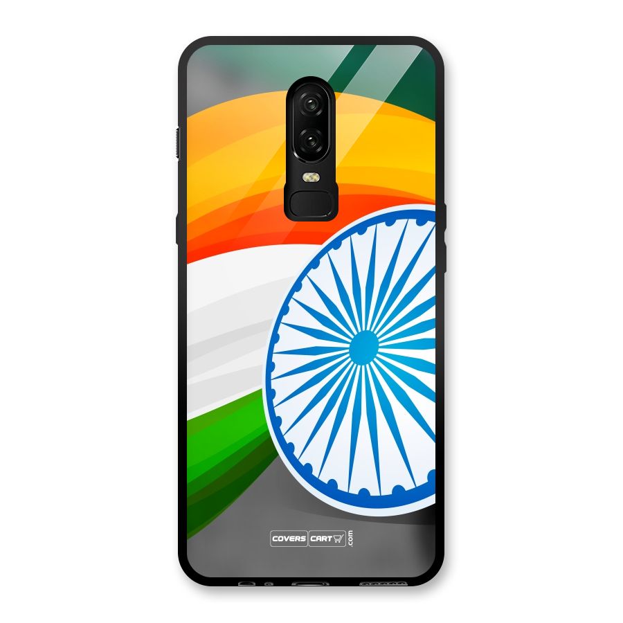 Tri Color Glass Back Case for OnePlus 6
