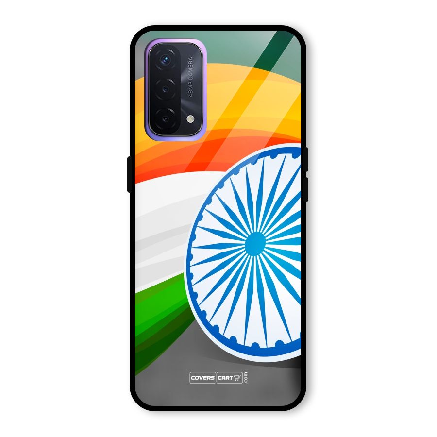 Tri Color Glass Back Case for Oppo A74 5G