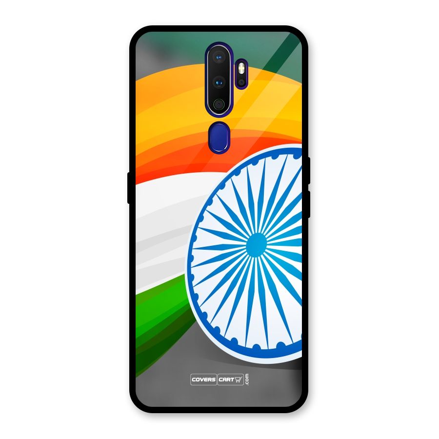 Tri Color Glass Back Case for Oppo A9 (2020)