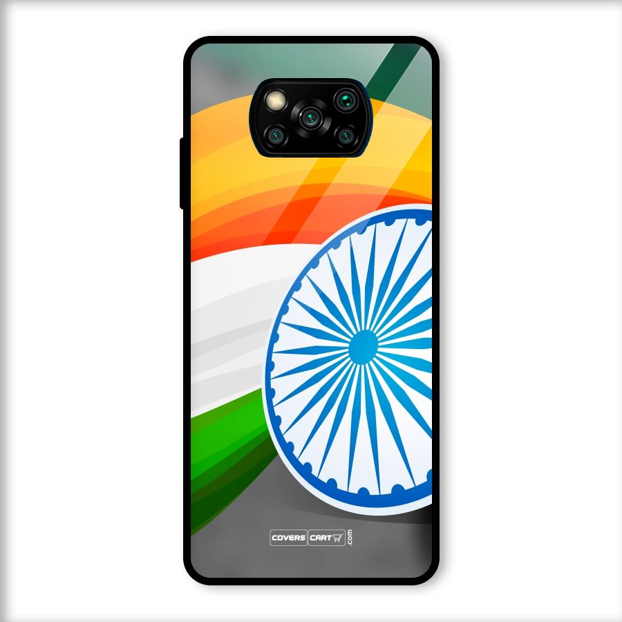 Tri Color Glass Back Case for Poco X3