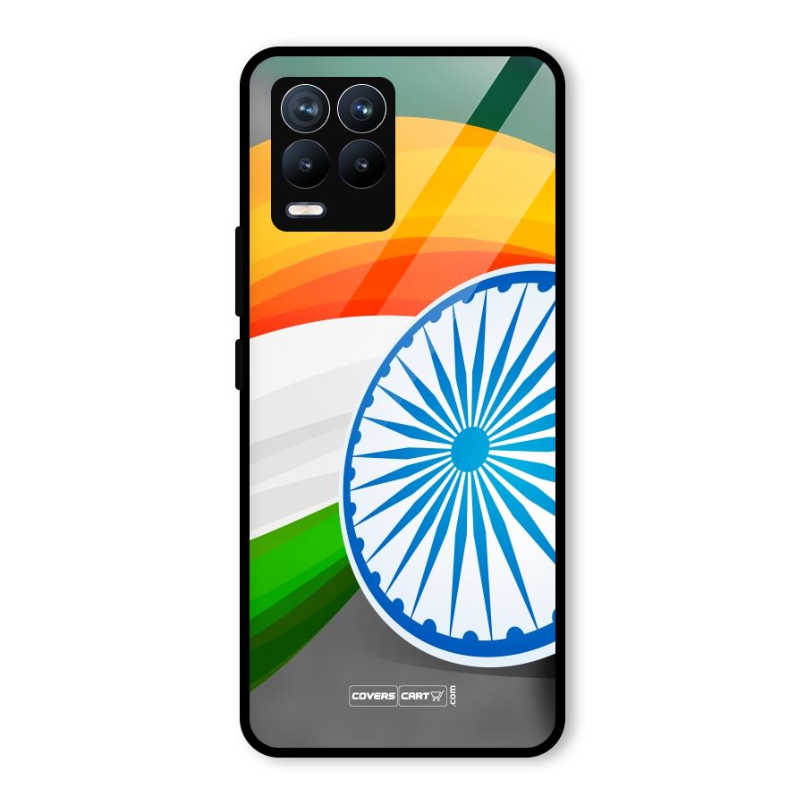 Tri Color Glass Back Case for Realme 8 Pro
