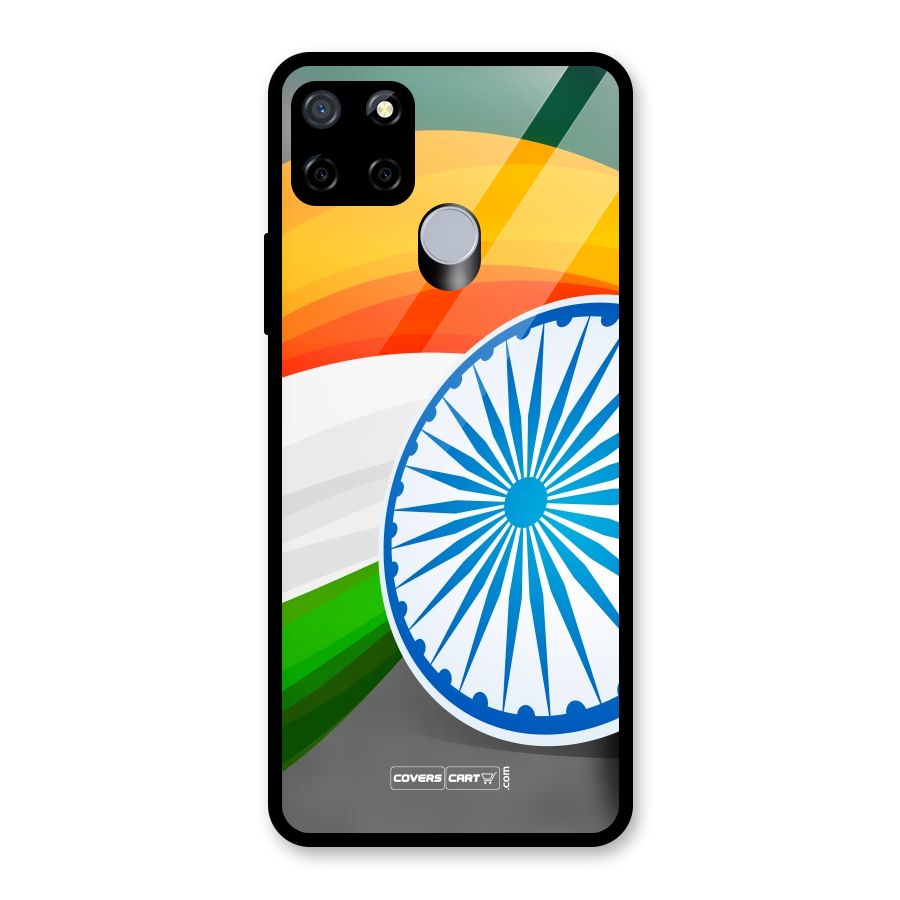 Tri Color Glass Back Case for Realme C12