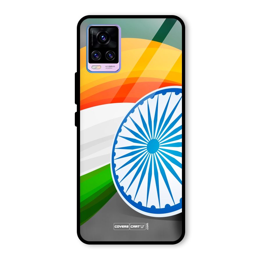 Tri Color Glass Back Case for Vivo V20 Pro