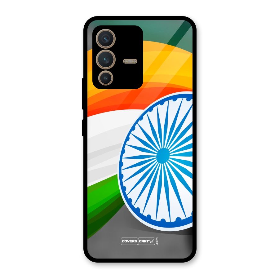 Tri Color Glass Back Case for Vivo V23 5G