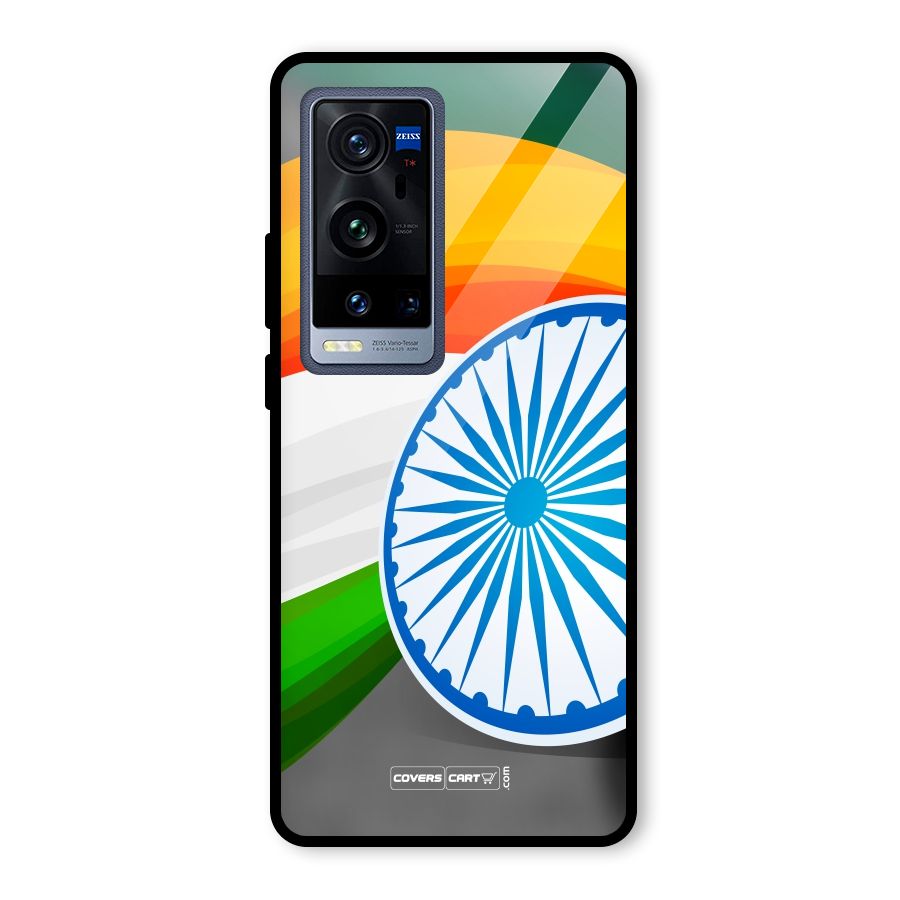 Tri Color Glass Back Case for Vivo X60 Pro Plus