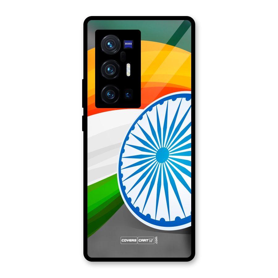 Tri Color Glass Back Case for Vivo X70 Pro Plus