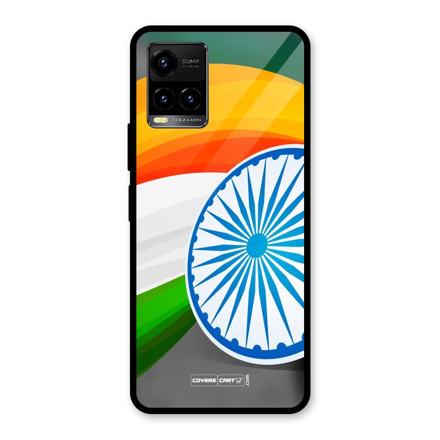 Tri Color Glass Back Case for Vivo Y21G