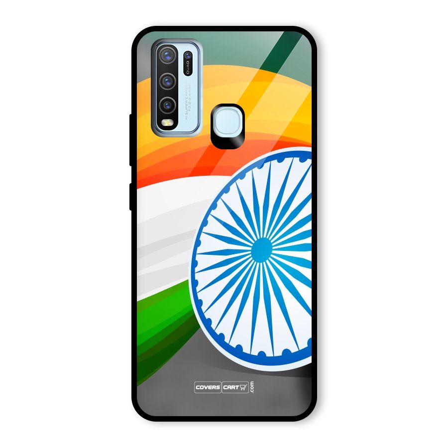 Tri Color Glass Back Case for Vivo Y50