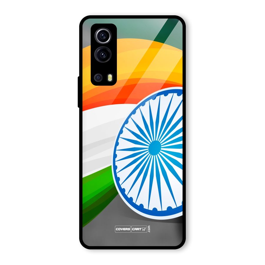 Tri Color Glass Back Case for Vivo iQOO Z3