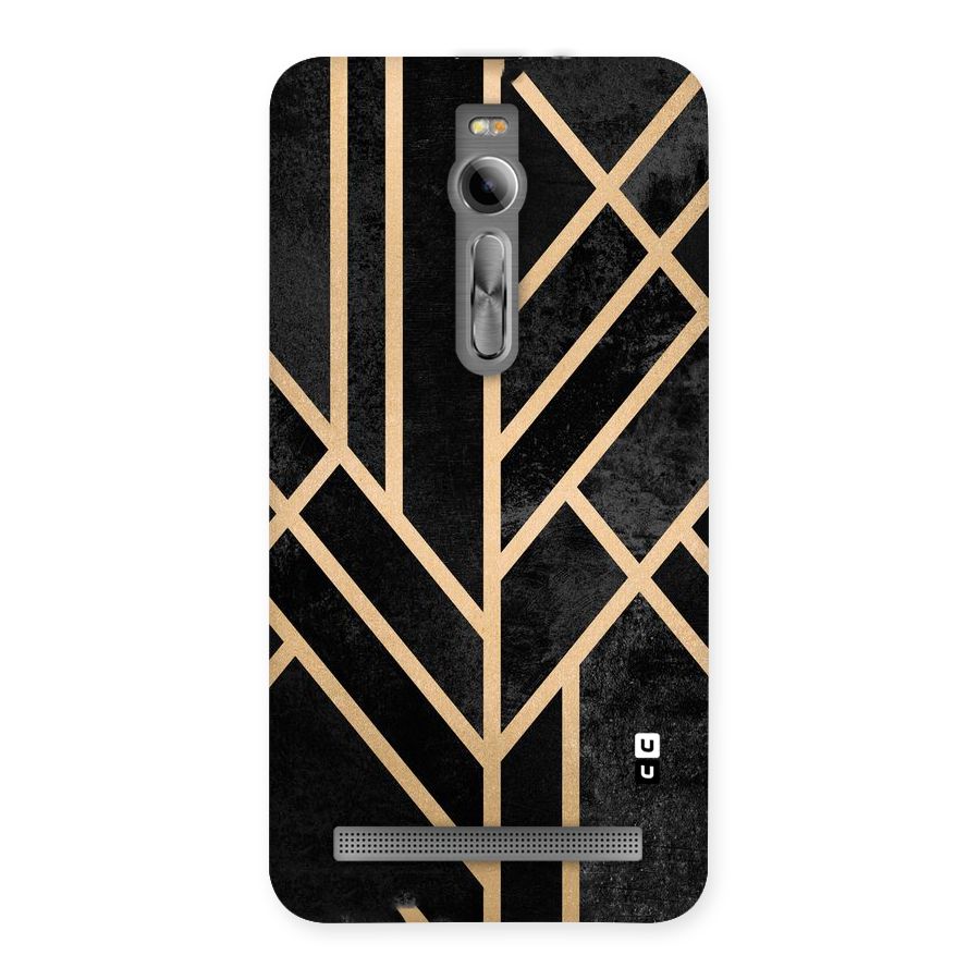 Tri Lines Gold Back Case for Asus Zenfone 2
