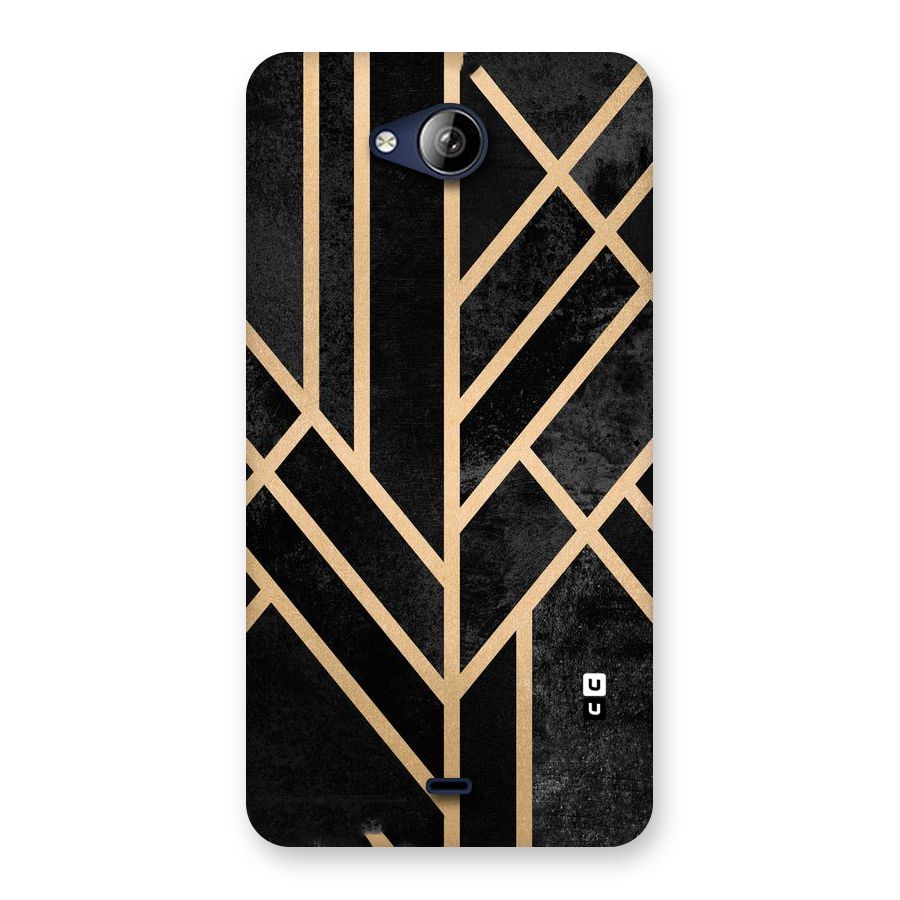 Tri Lines Gold Back Case for Canvas Play Q355