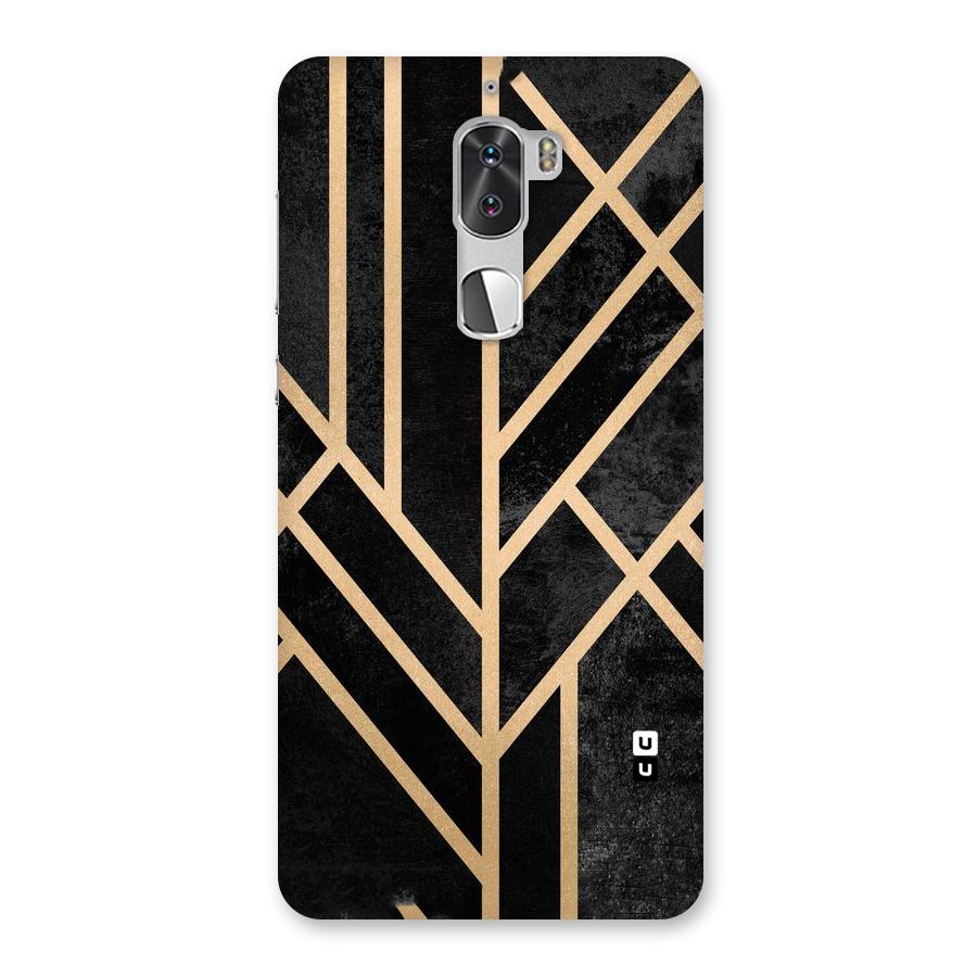 Tri Lines Gold Back Case for Coolpad Cool 1