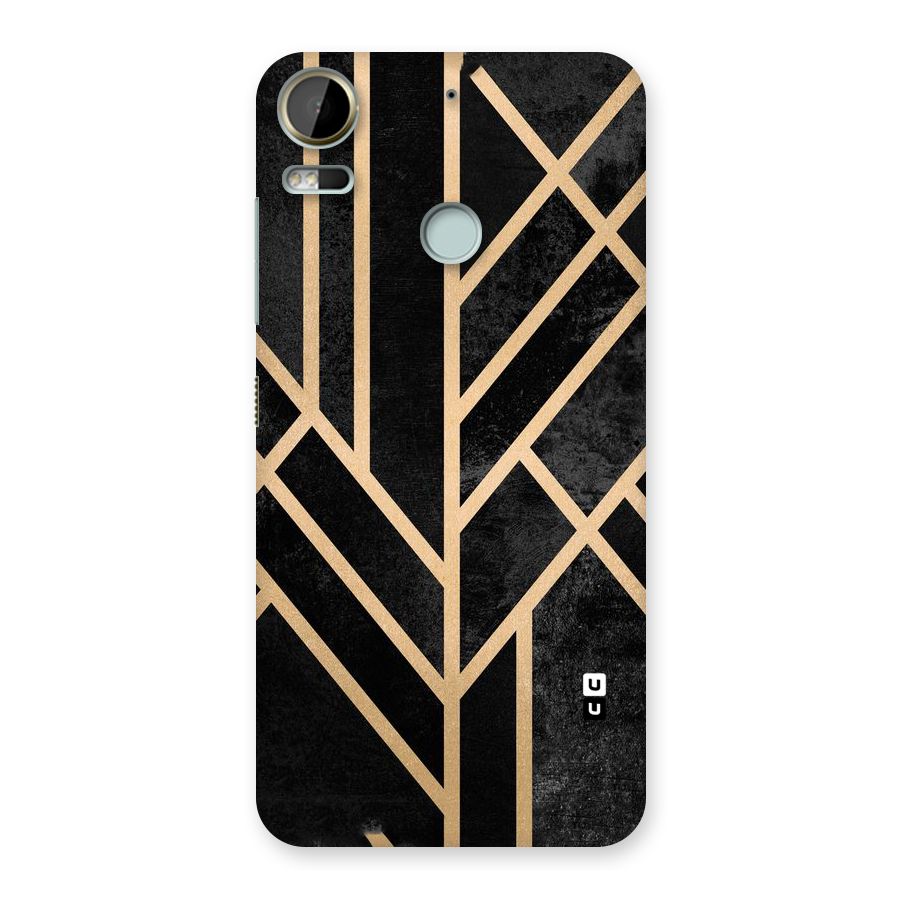 Tri Lines Gold Back Case for Desire 10 Pro